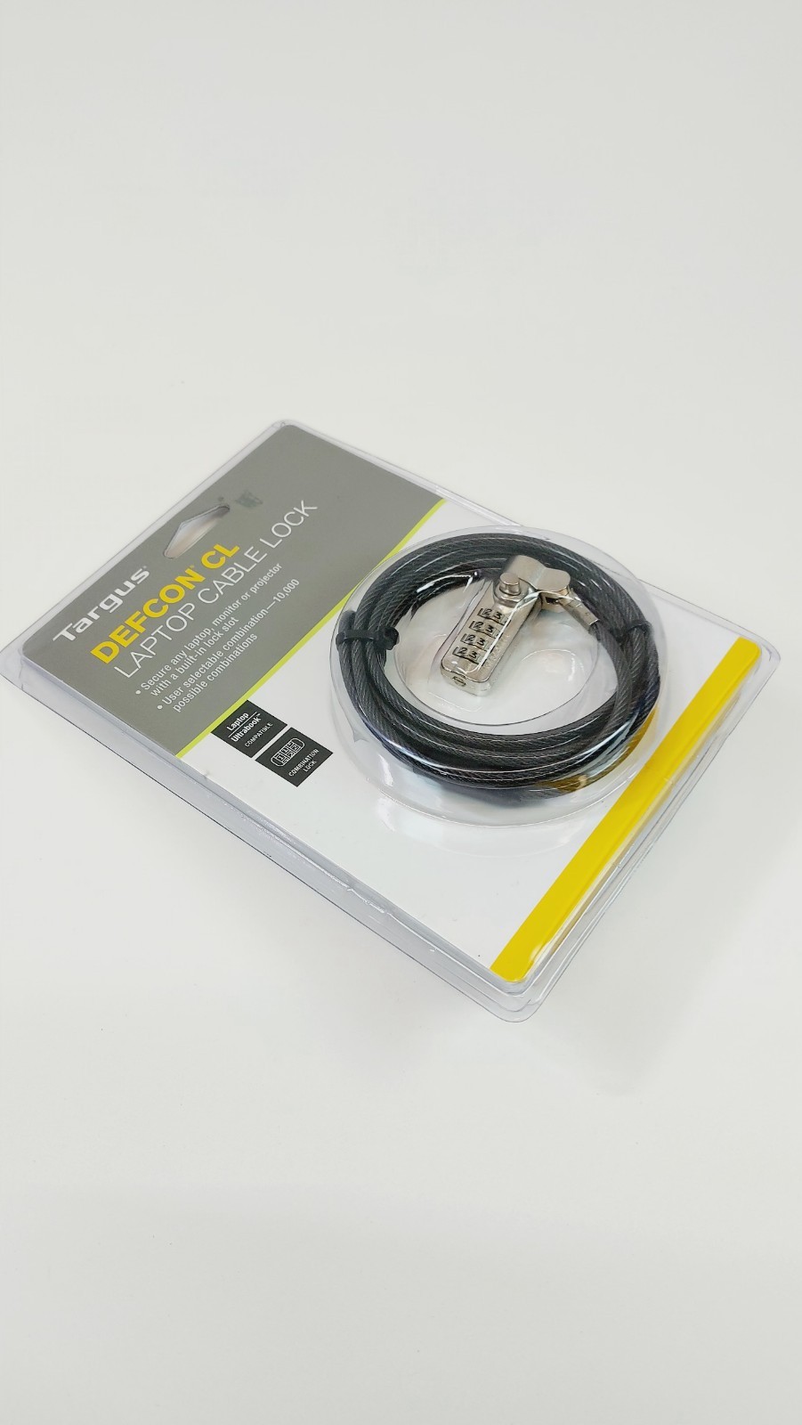 Targus - DEFCON CL Laptop Cable Lock - Combination Lock - 6.5 Feet