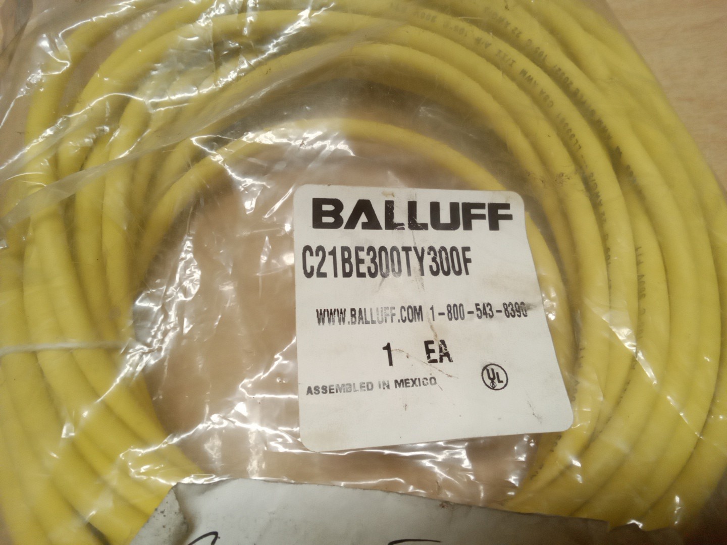 Balluff C21BE300TY300F 3Pin Connector Cable