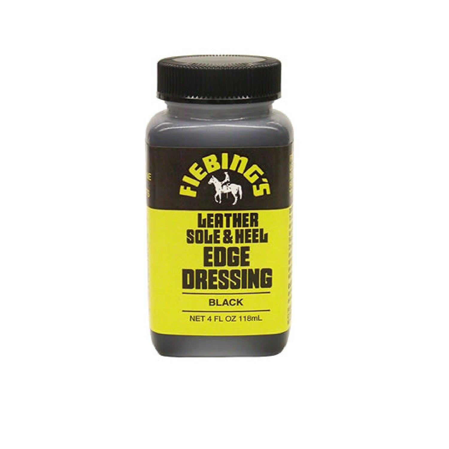 Fiebing's Leather Sole & Heel Edge Dressing Shoe - BLACK 4 oz