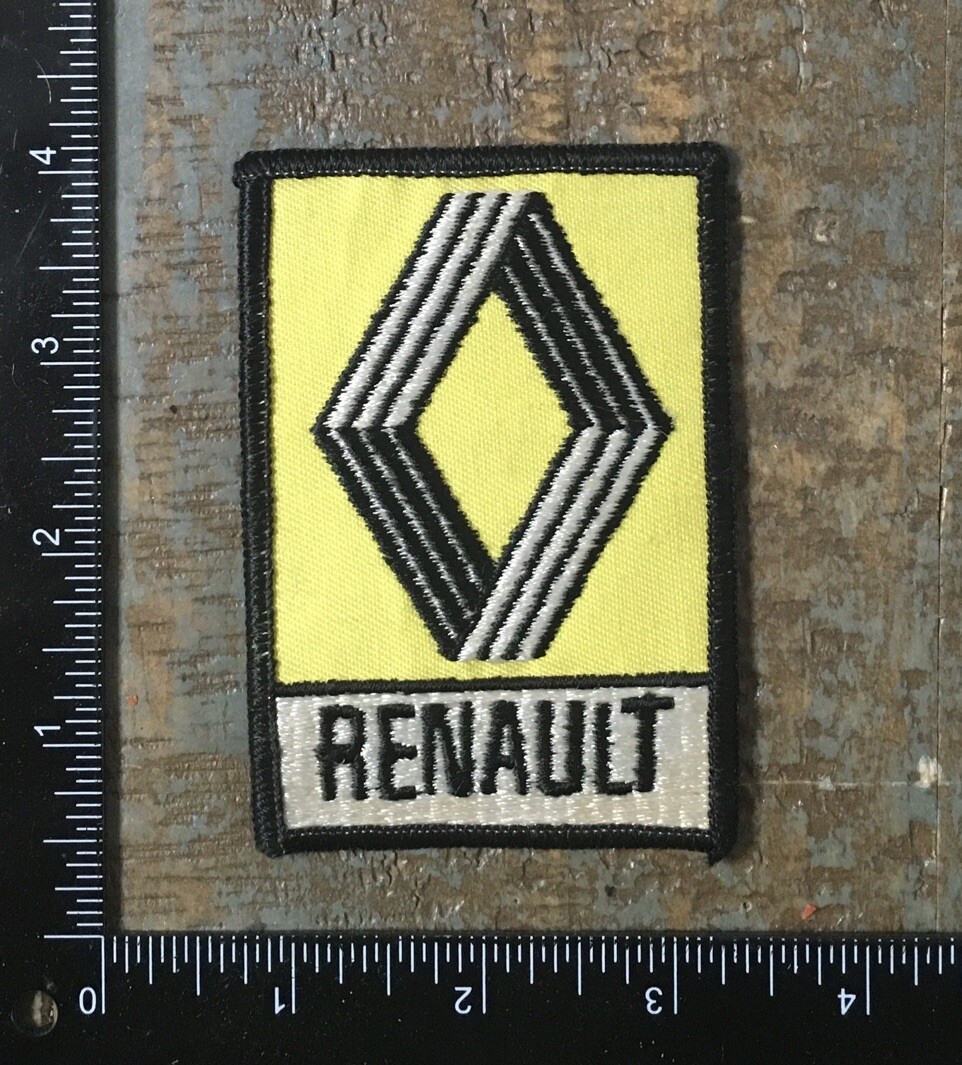 Vintage RENAULT Car Truck Dealer Company Logo Emblem Iron-On Patch 1970s Twill