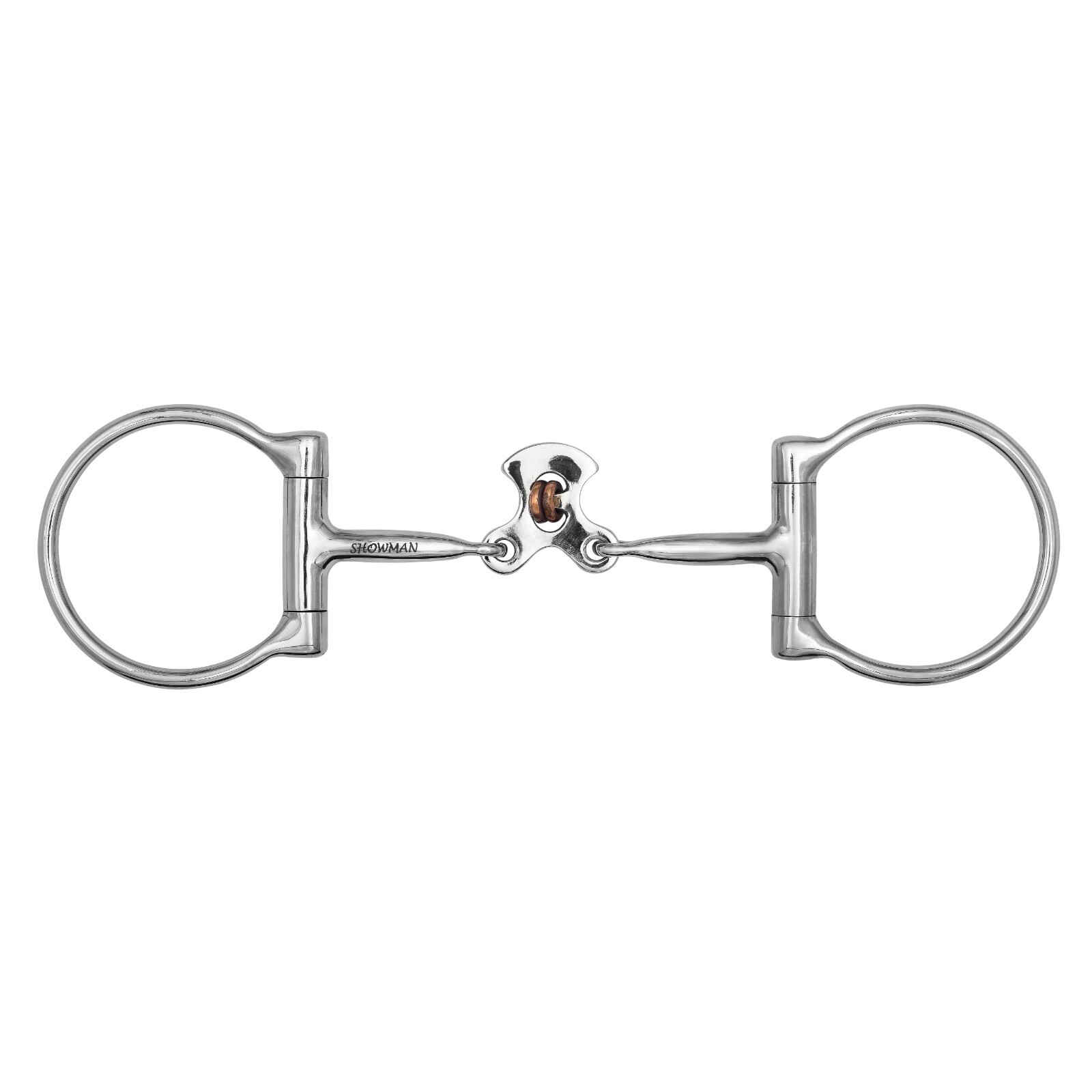 SNAFFLE BIT D-Ring Double Copper Roller Bit