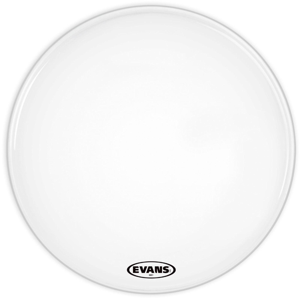 Evans MX1 White Marching Bass Drum Head 20 in.