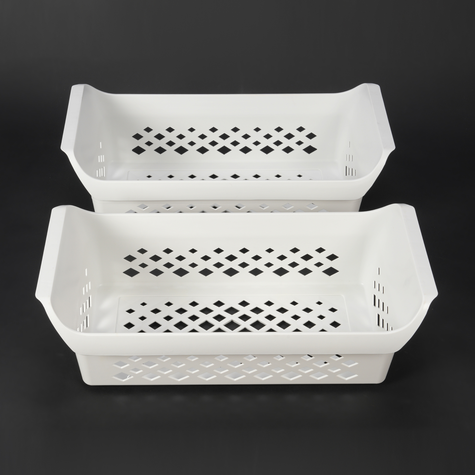 Freezer Baskets orgianzer bins 24-1/2" Long White For Frigidaire Chest Freezer