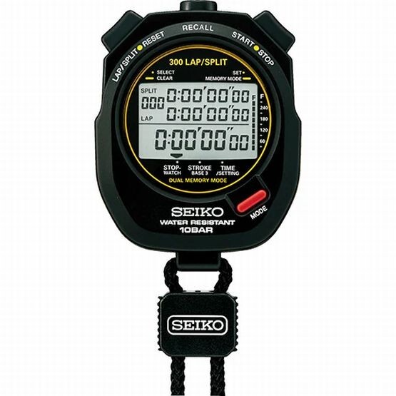 Seiko SVAS009 Digital Quartz Stopwatch Silver Watch Japan Unisex Model