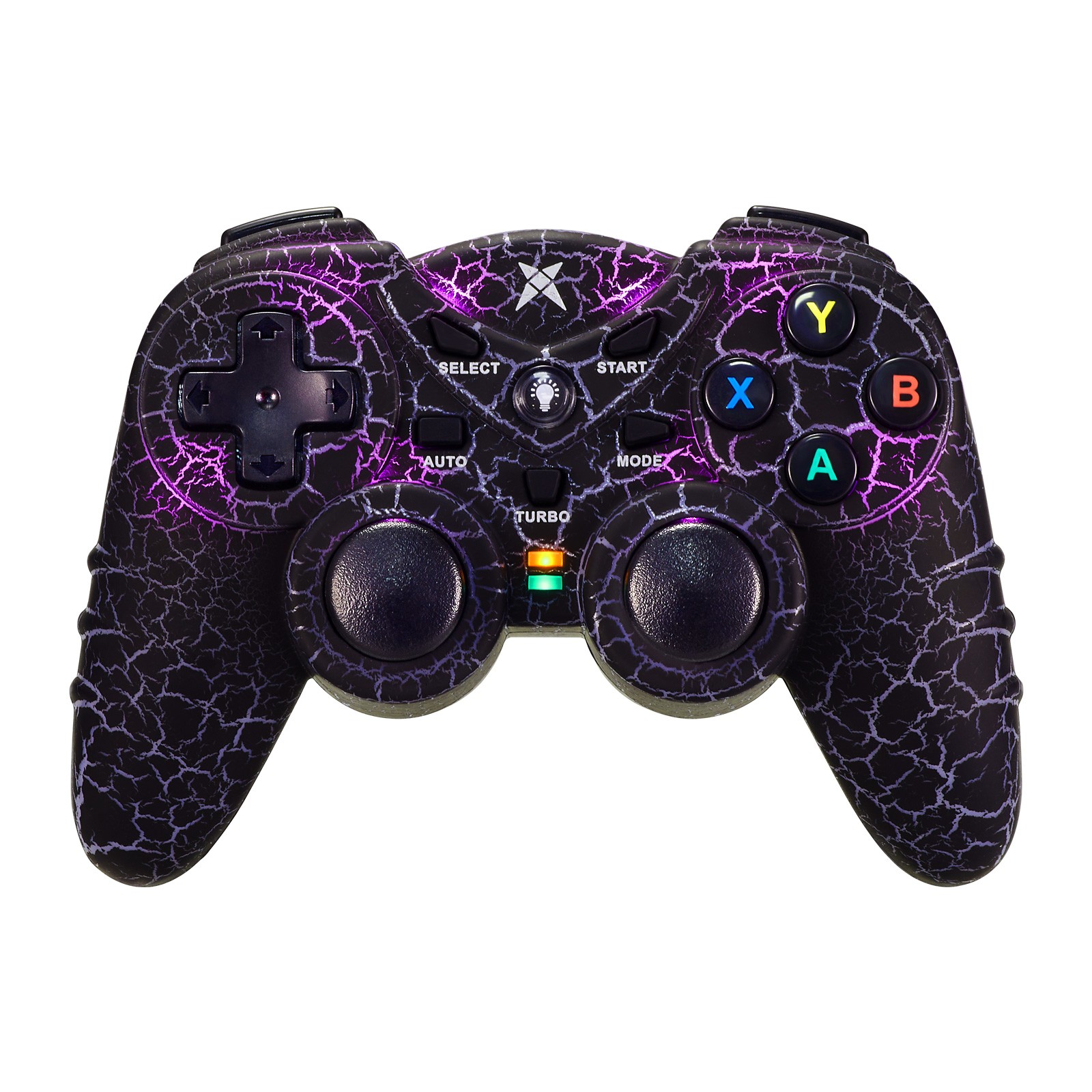 2.4GHz RF Wireless Gaming Controller LED Vibration for PC/PS3