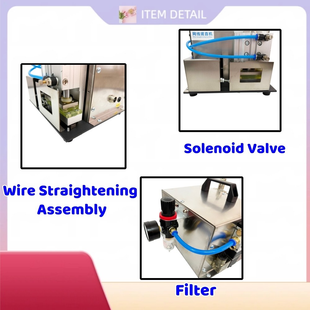 Network Cable Straightening Machine Pneumatic Twisted Pair Wire Straightener