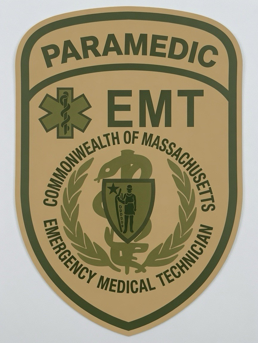 Paramedic EMT Massachusetts- IRON ON DTF TRANSFER- WILDERNESS unofficial patch