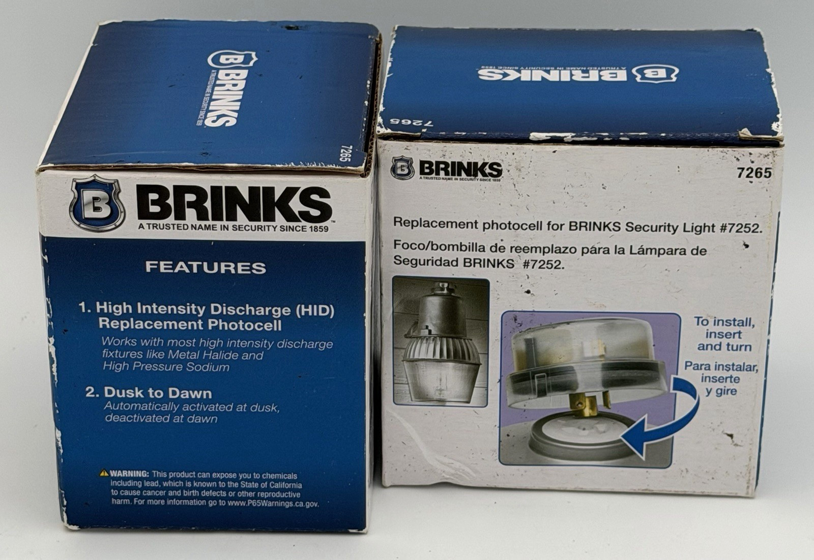 2 Brinks 7265 Dusk to Dawn Replacement Photo Cell Sensor NEW