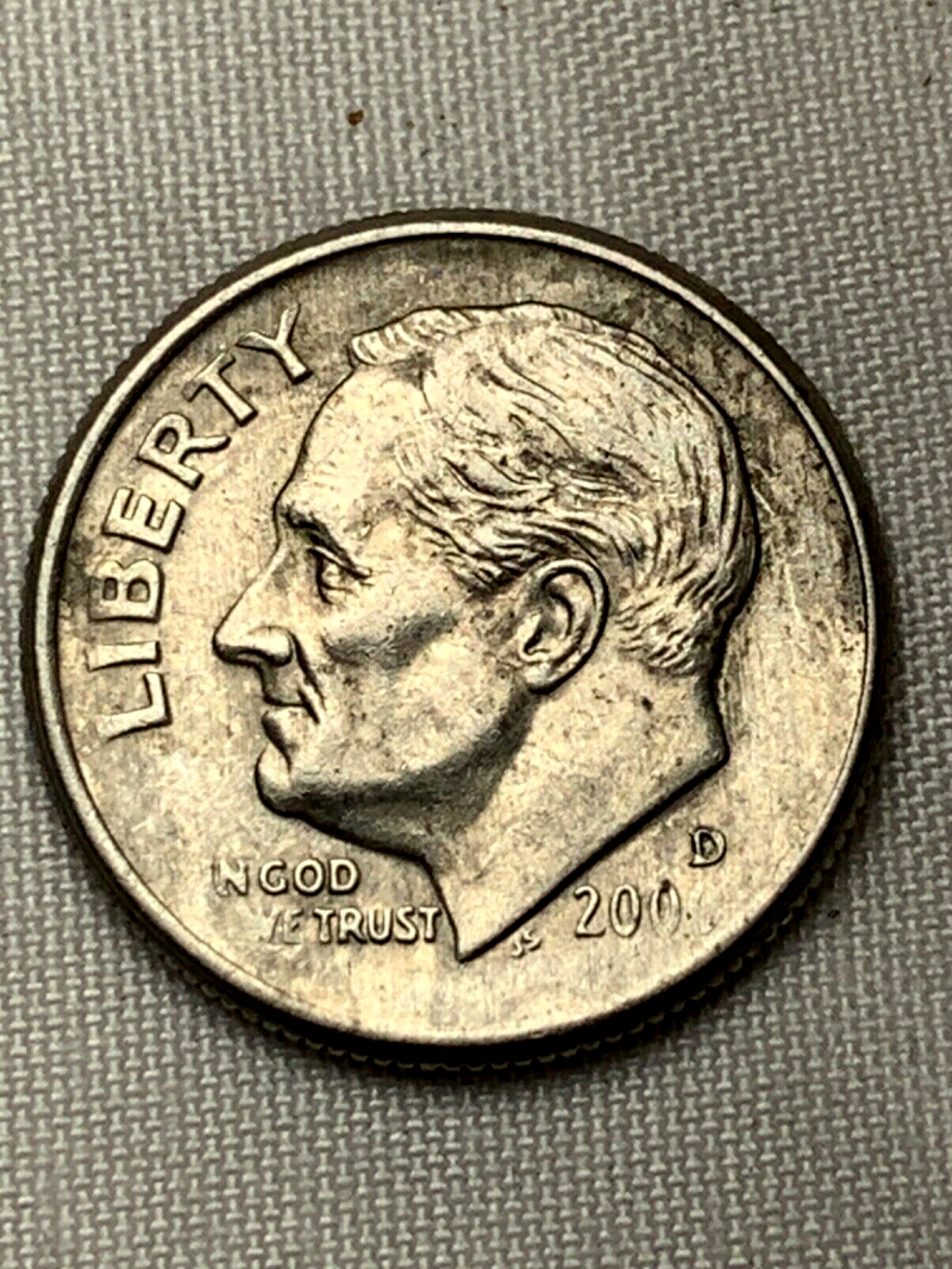2000 D Off Centered Dime Nice Error Shallow Hit Date RARE Circulated Ungraded