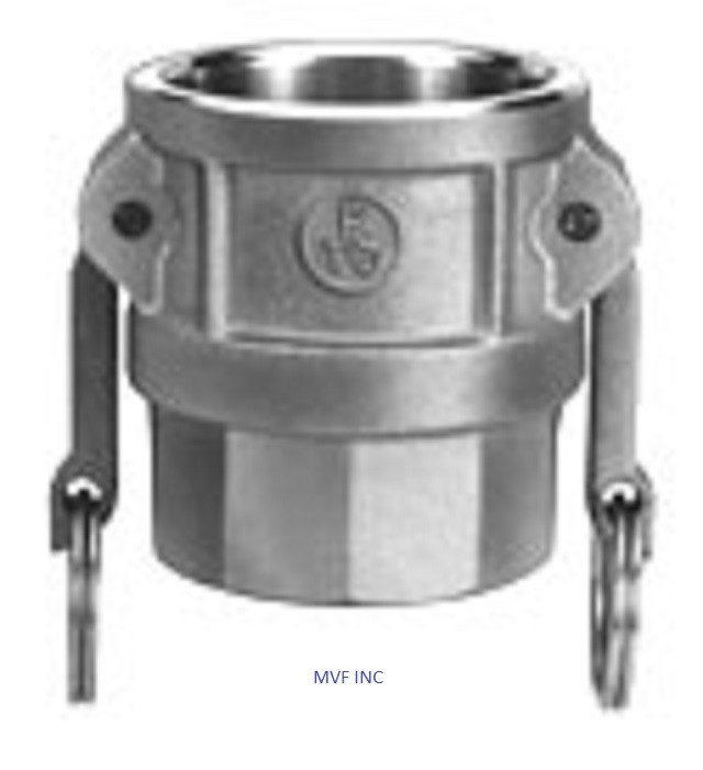 1" Type D Camlock Female Coupler x Female NPT Stainless Hose Fitting D100SS304