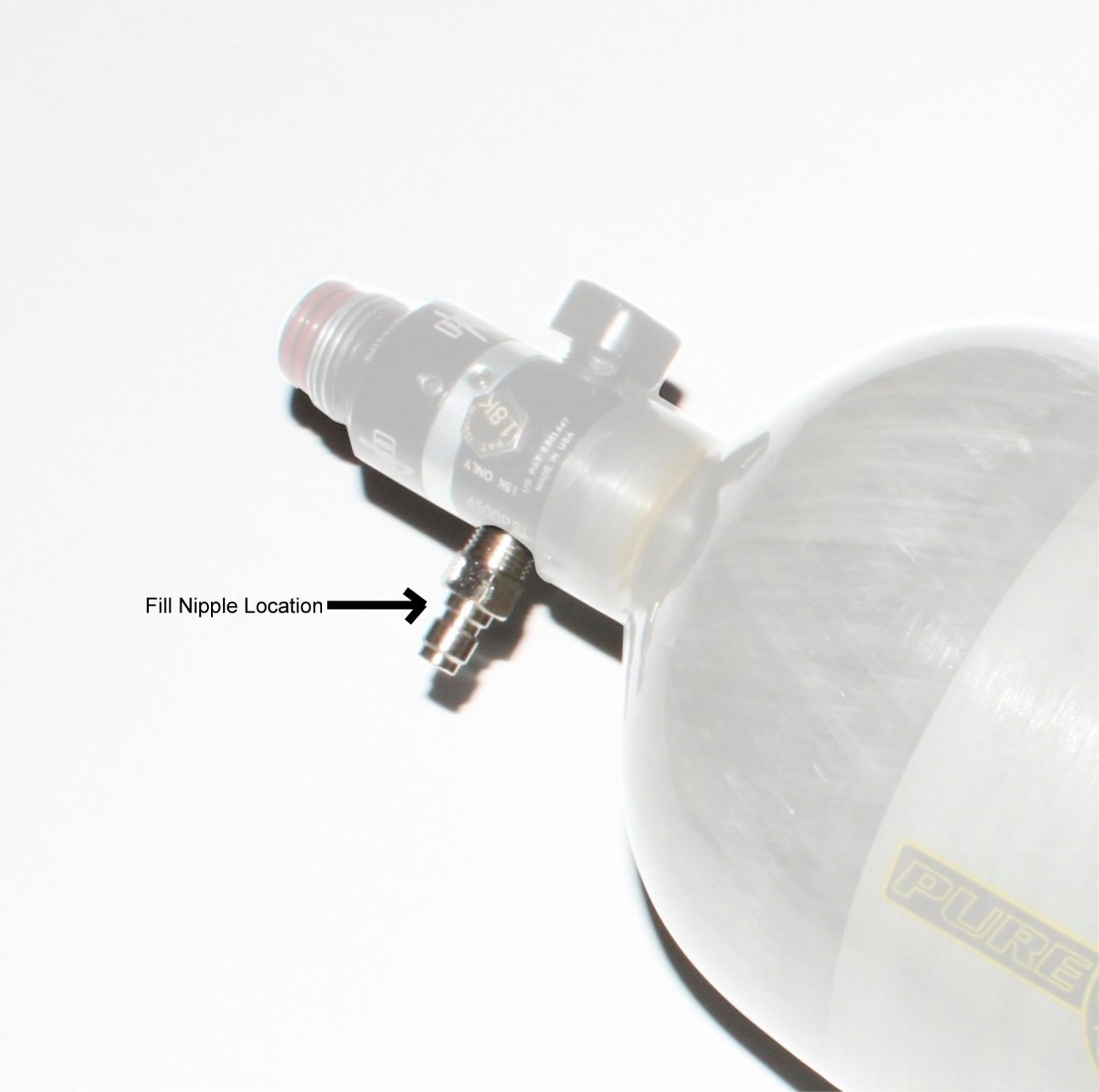 2Pcs Stainless Steel Paintball One Way Valve CO2 Foster HPA/N2 Fill Nipple 1/8''