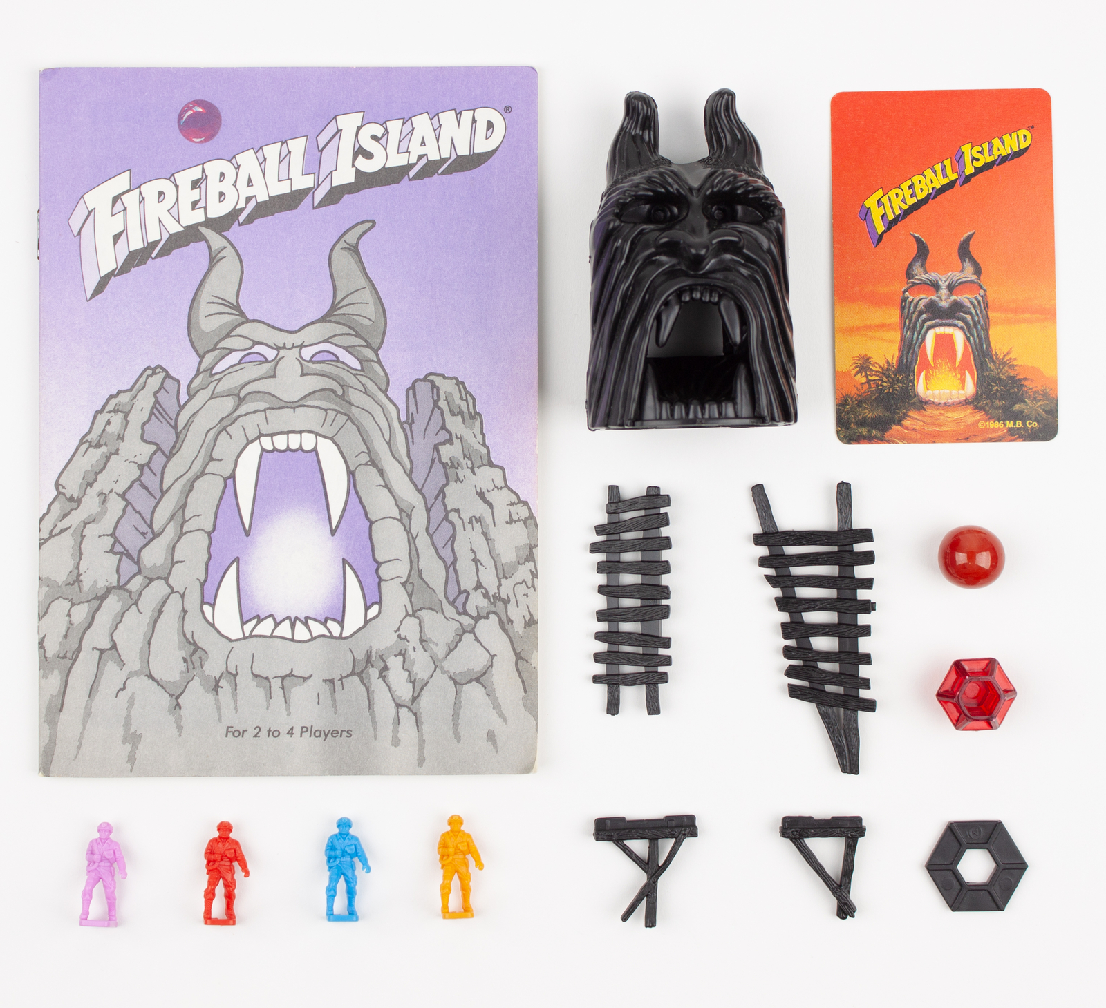 Imperfect Replacement Parts for Fireball Island 1980s Version by Milton Bradley