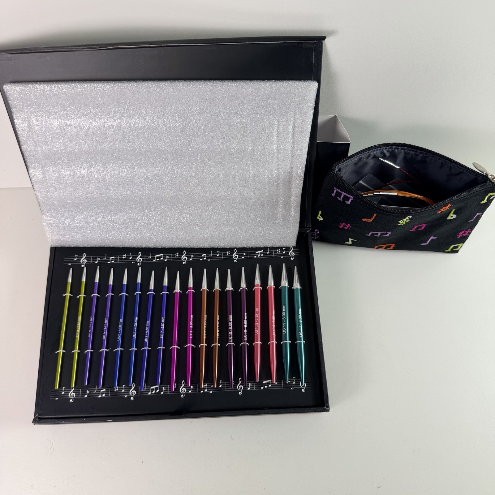 Knitter's Pride Melodies of Life Interchangeable 9 Pairs Needle & Cords Set