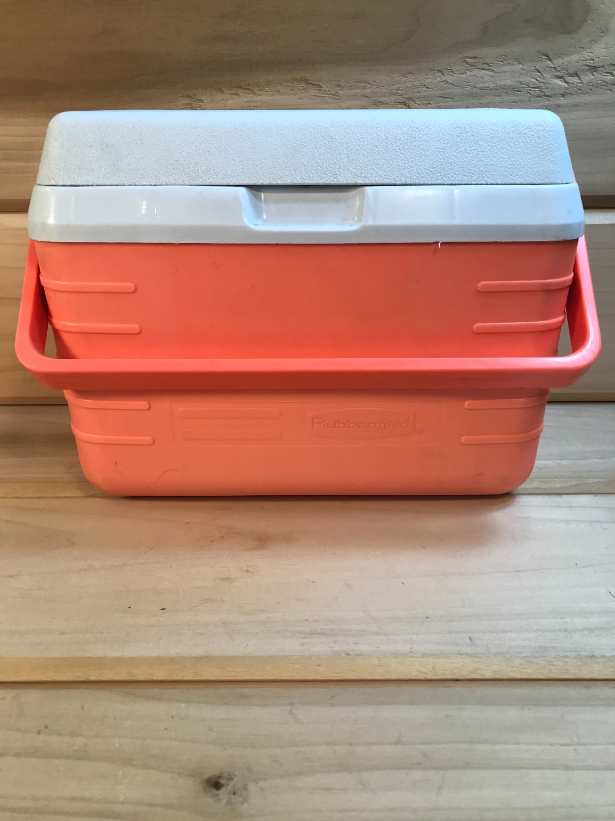 Rubbermaid Vintage Lunch Box Cooler Peach *Faded Out 2901 USA