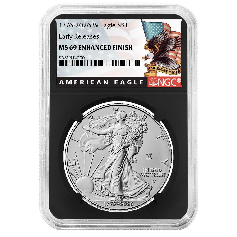Presale - 2026-W Enhanced Uncirculated $1 American Silver Eagle NGC MS69 ER