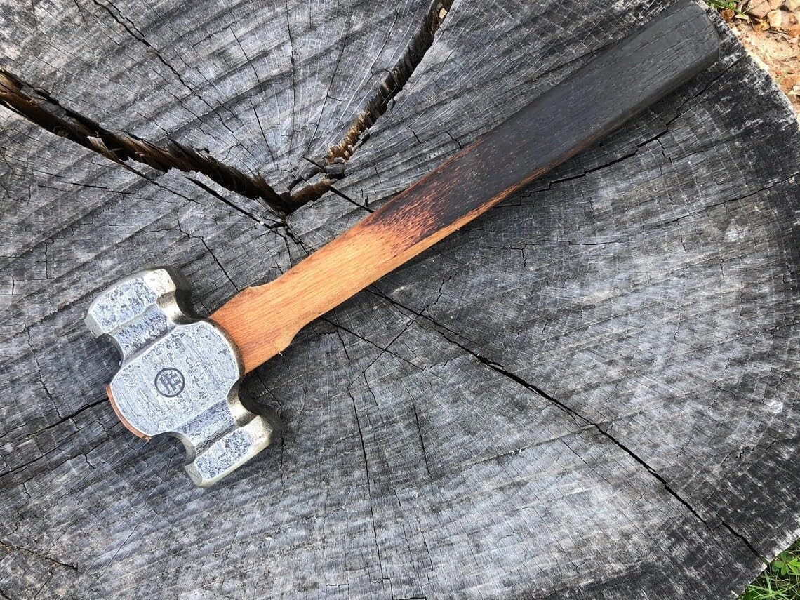 Blacksmith's Square Rounding Hammer Blacksmith's Hammer 3lbs Blacksmith Rounding