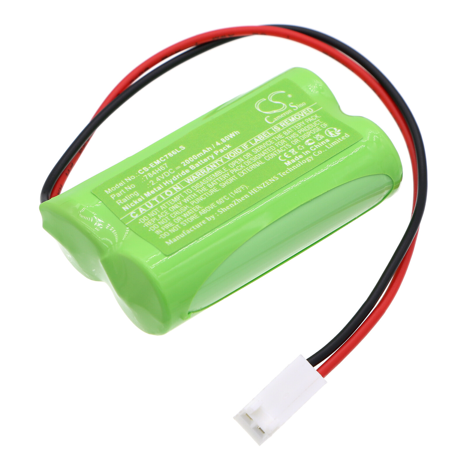2000mAh / 4.8Wh Battery for DUAL-LITE EV4D-02L,EV4DI-02L P/N: 784H67,93035262E