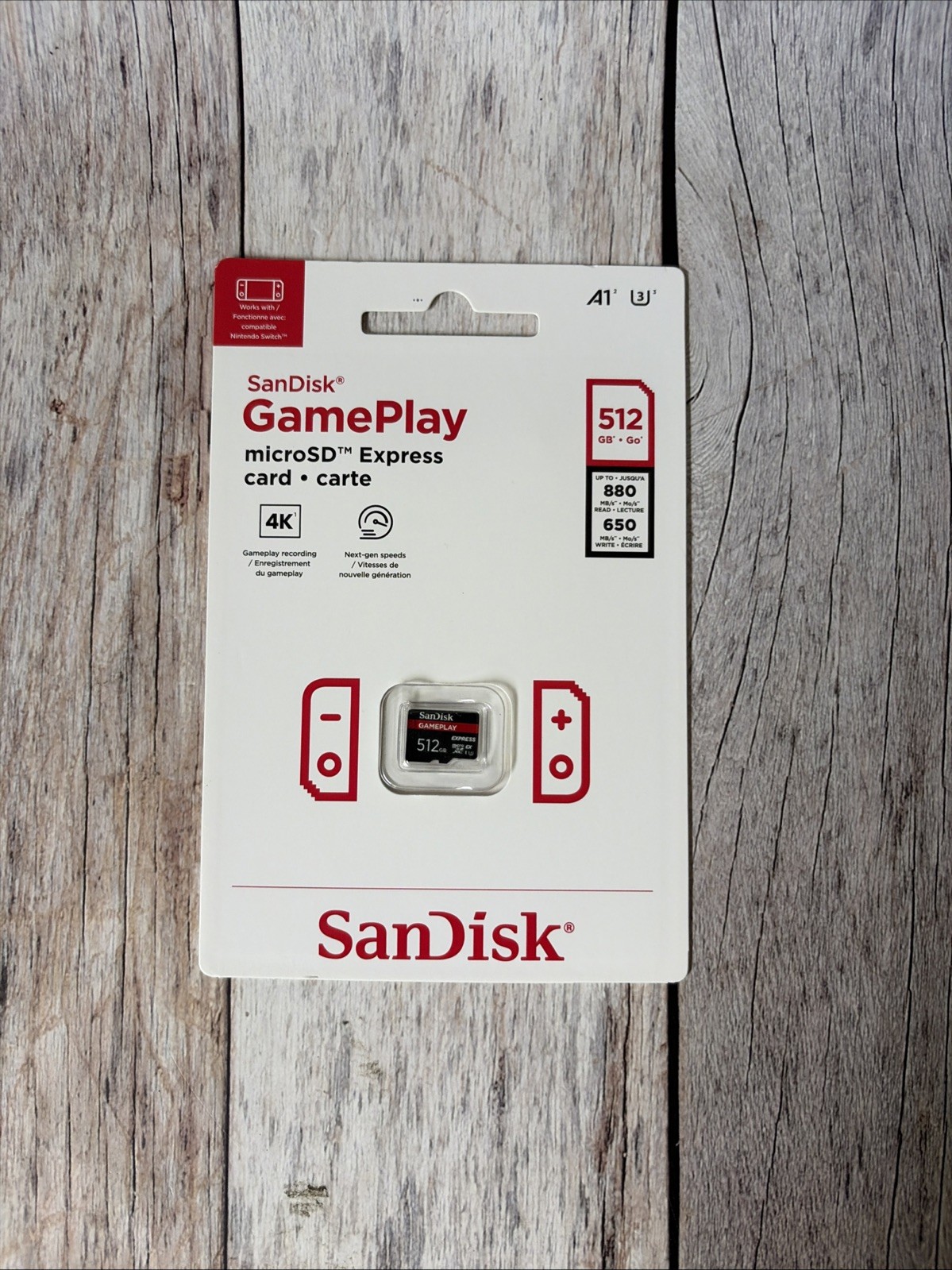 SanDisk MicroSD Express 512 GB GamePlay Memory Card For Nintendo Switch