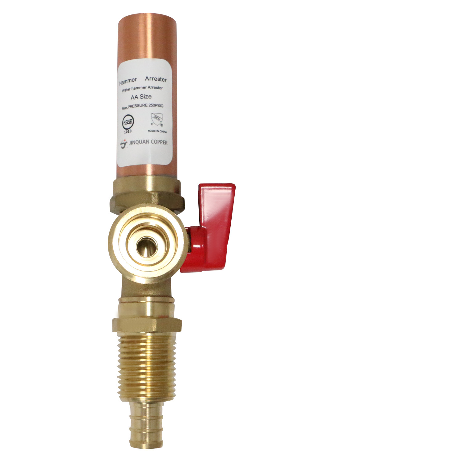 1 Pack XFITTING Washing Machine Outlet Valve, 1/2" Pex B x 3/4" MHT, Red