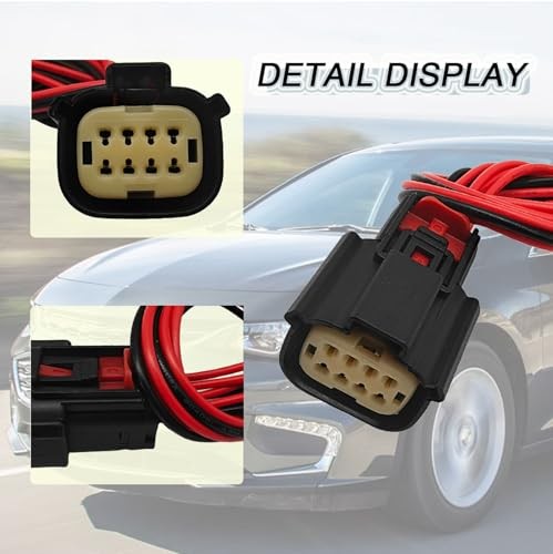 Headlight Connector Pigtail Harness Plug for Chevrolet Malibu 2016 2017 2018