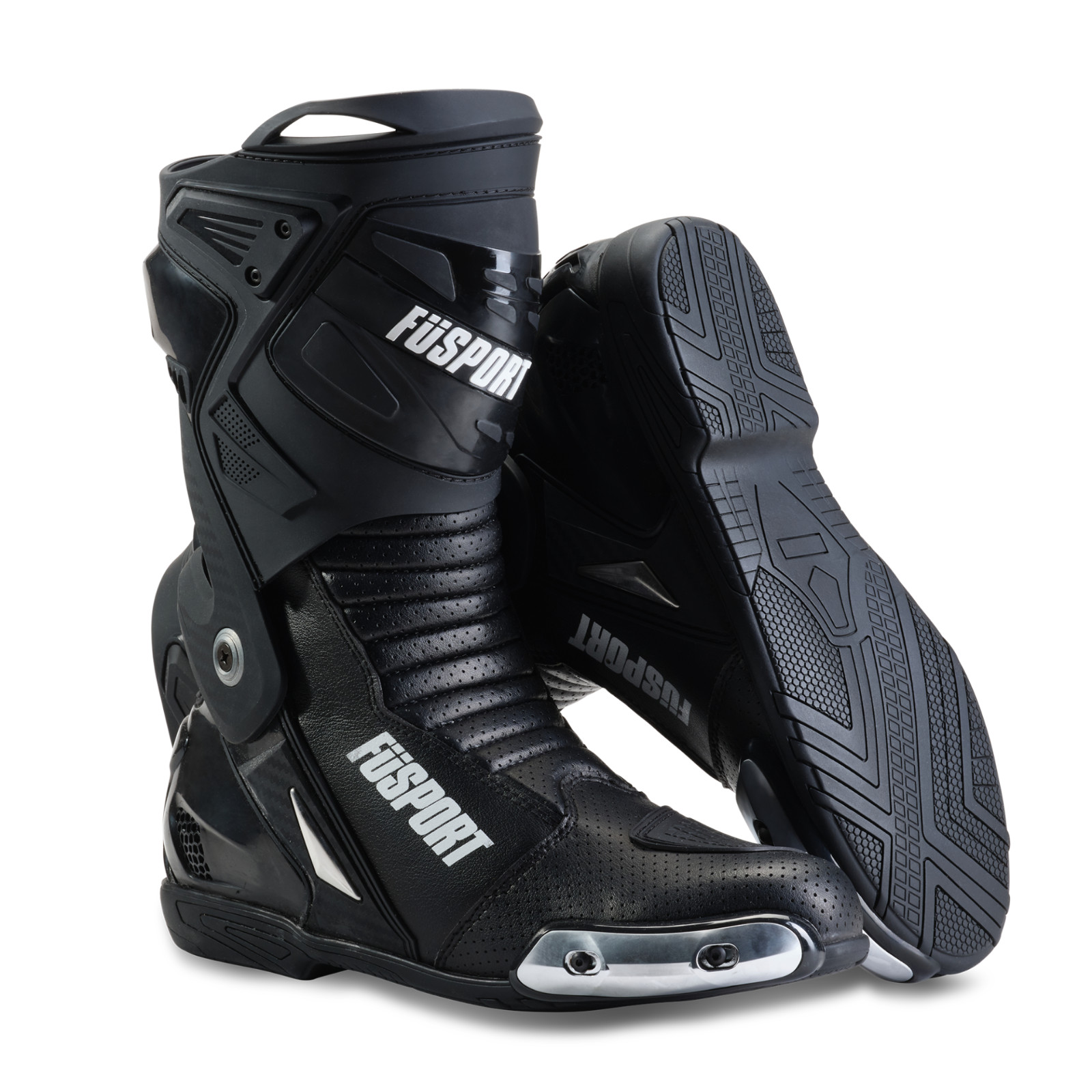 Euro 43 US 10 FUSPORT Rennen V2 Sports Motorbike Road Race Racing Boots Black