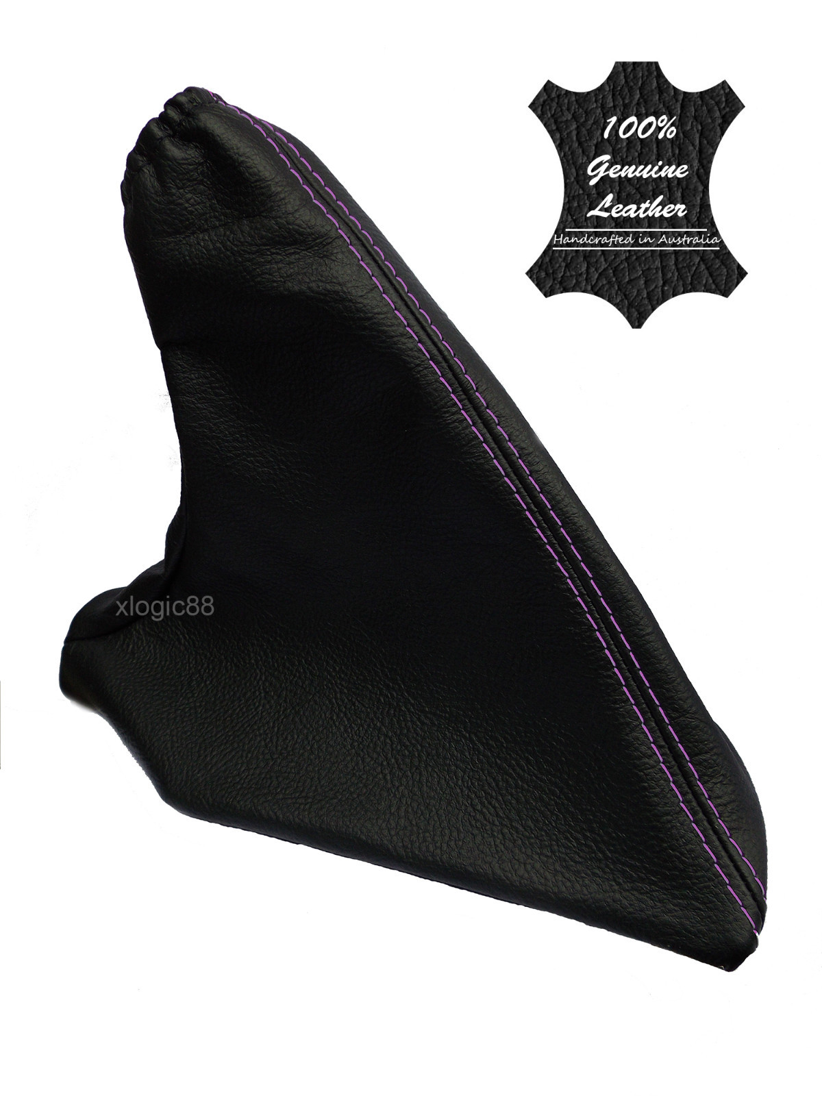 FORD FPV FG FGX LEATHER HANDBRAKE BOOT ONLY G6 XR6 XR8 F6 - PURPLE STITCH