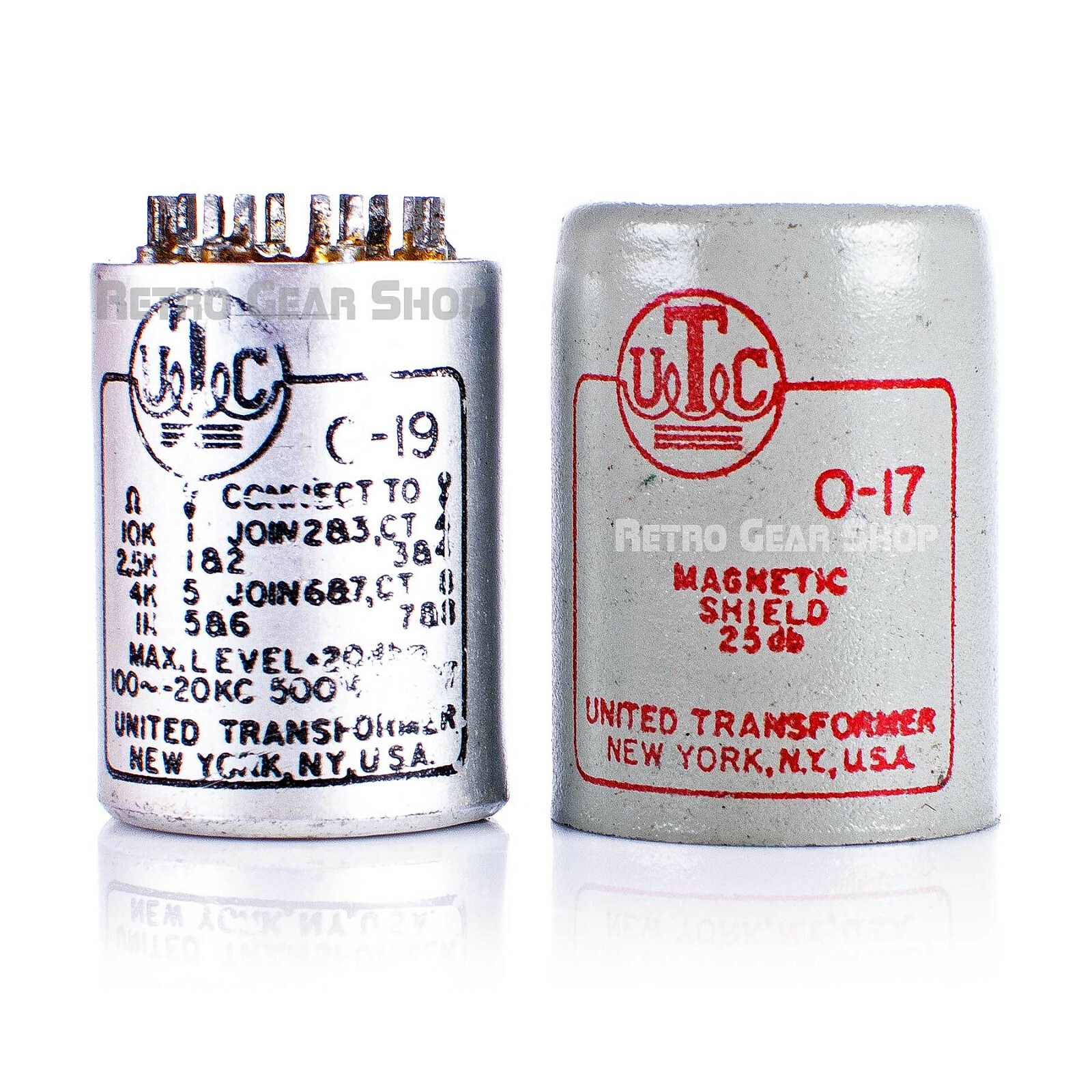 UTC O19 O17 O-19 Rare Vintage O-17 Magnetic Shield United Transformer Corp