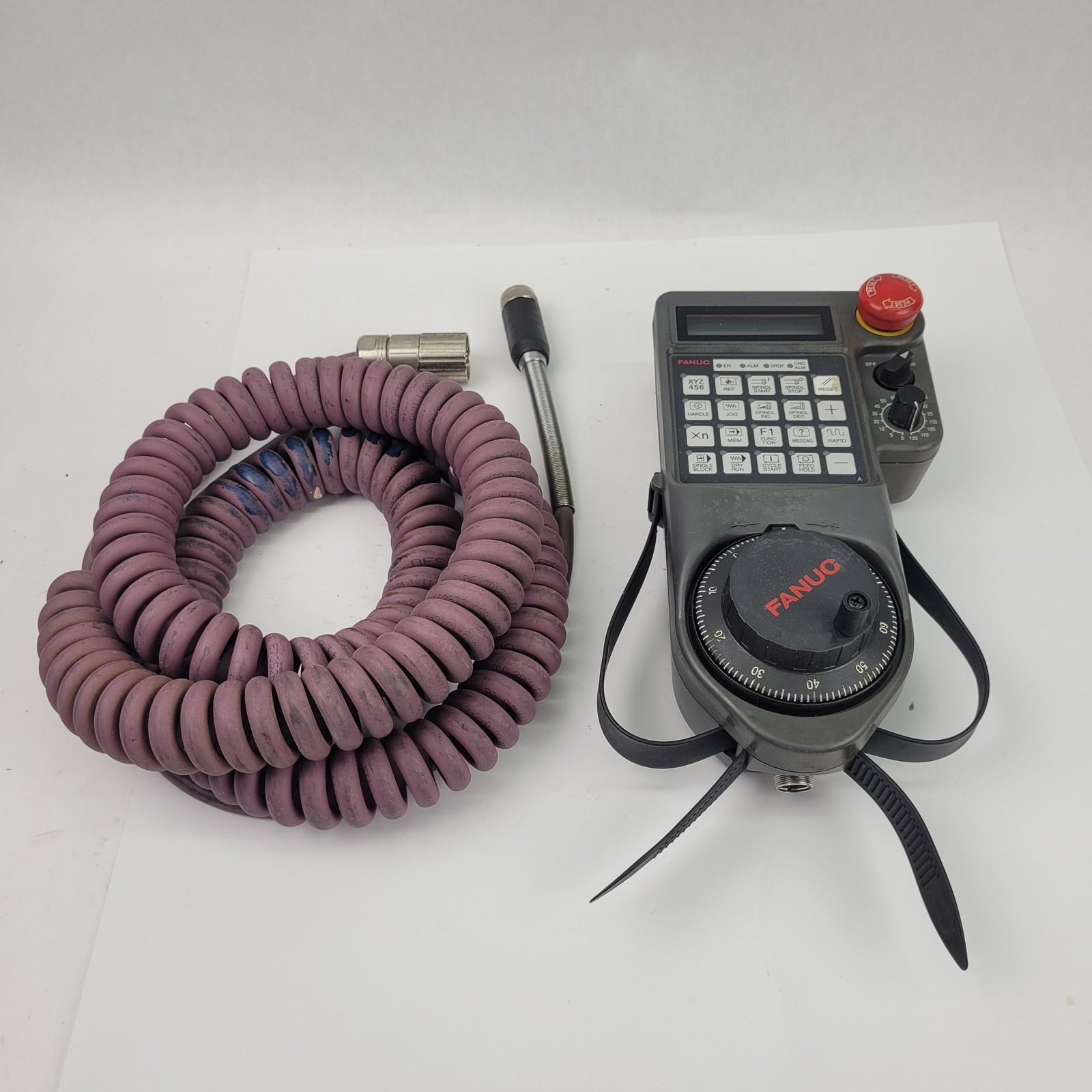 Fanuc A02B-0259-C221#A Handy Mac Operator Panel, W/Cable, 16-Pin - USED