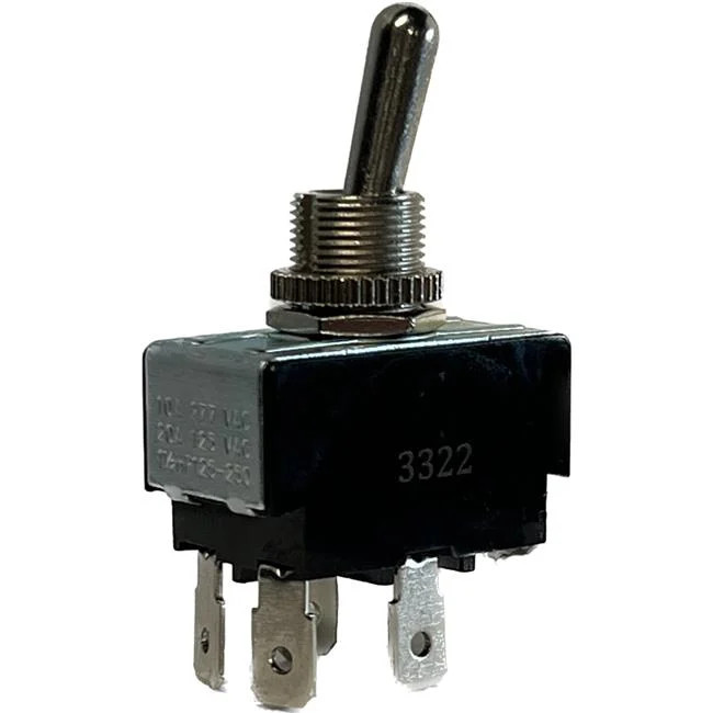 Relay & Control TS-713 Toggle Switches - DPST On-Off - 0.25 Q.C. Tabs 20A - 1...