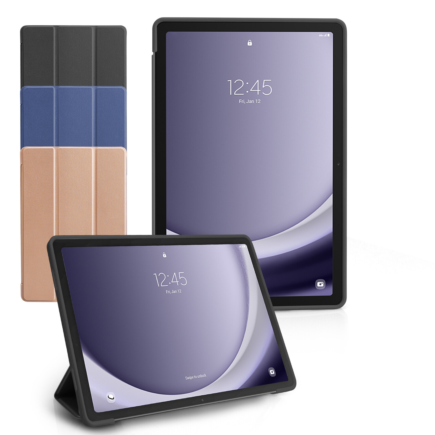Case For Samsung Galaxy Tab A11+ Magnetic Cover/ Tempered Glass Screen Protector
