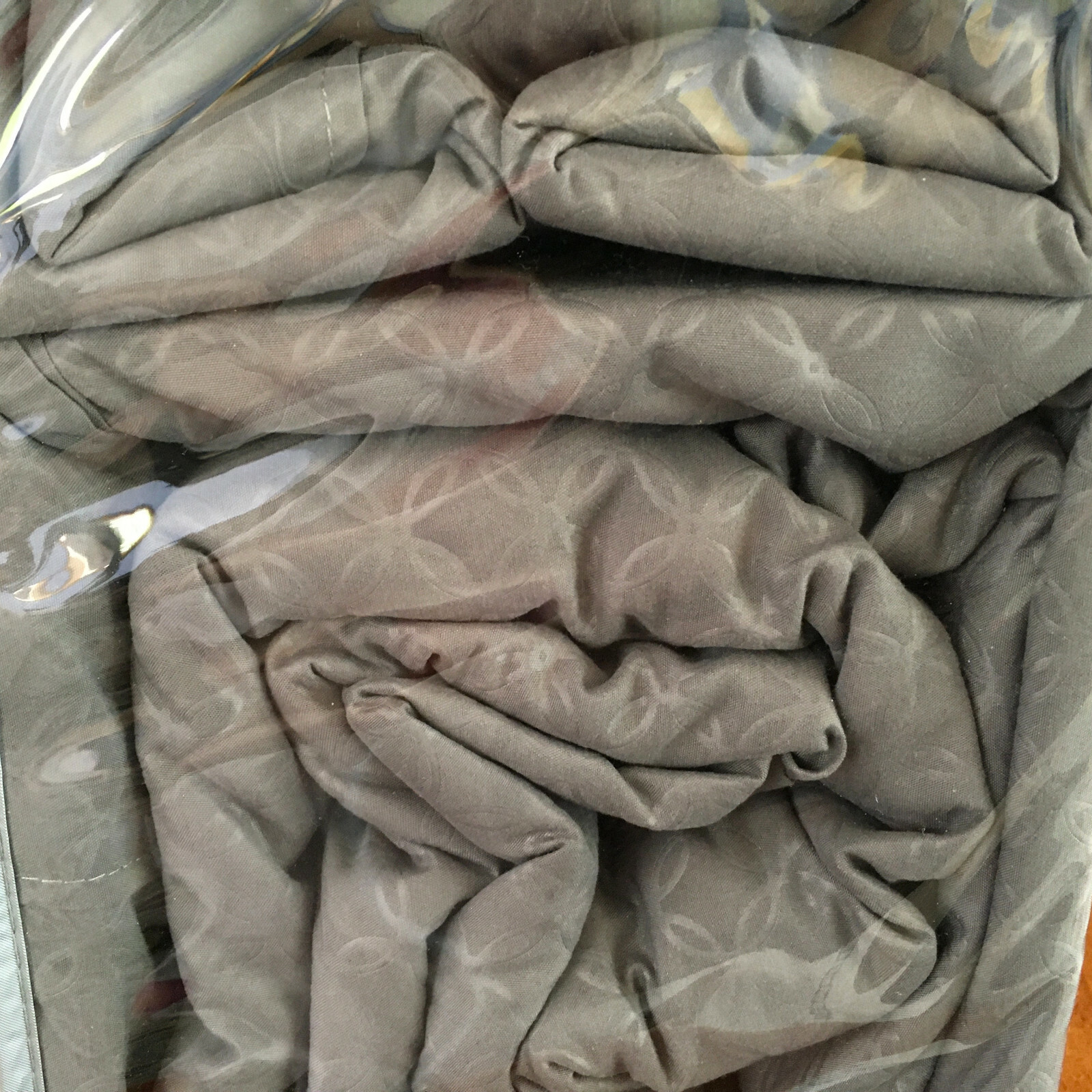 Queen Embossed Gray Sheet Set by Bay Shore