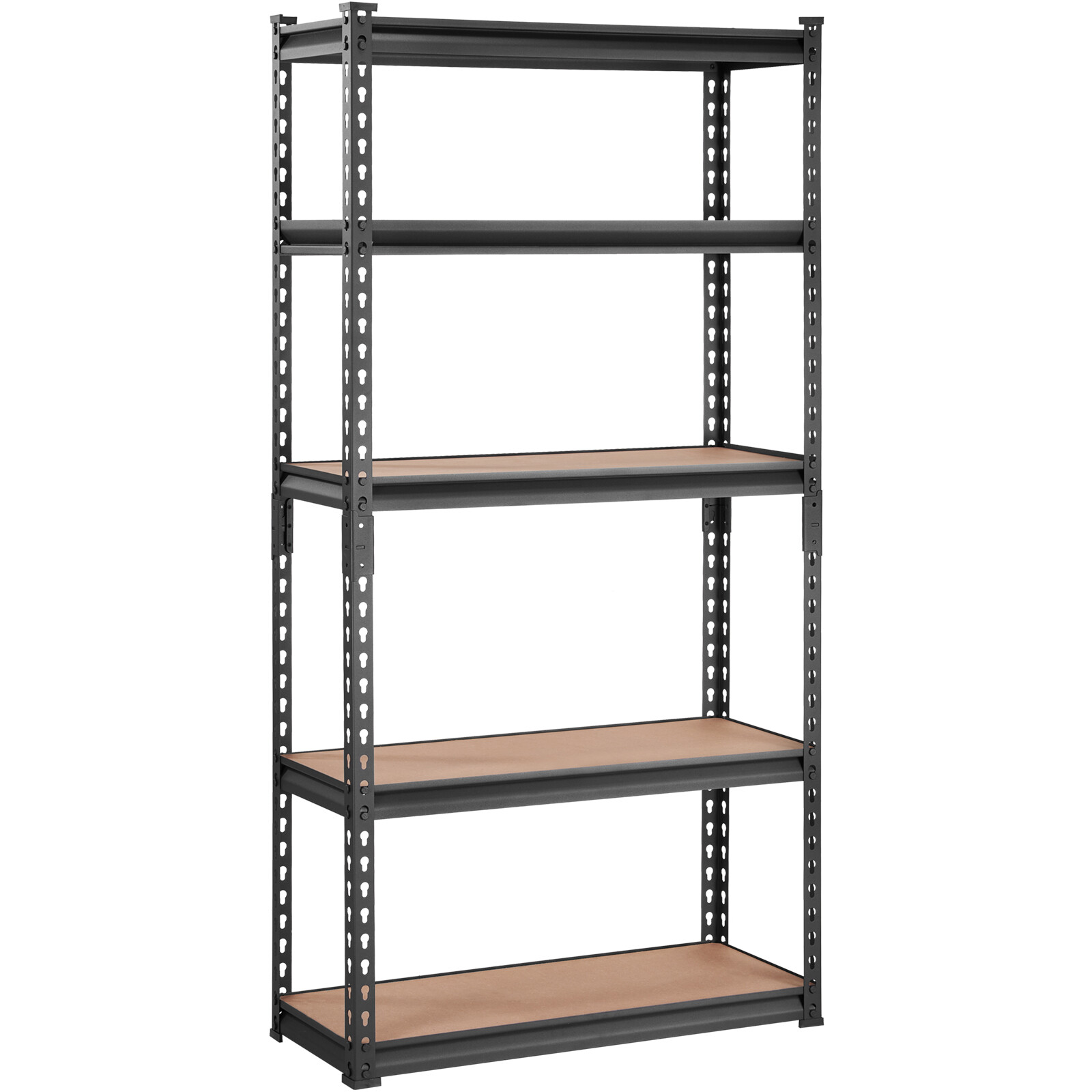 VEVOR 12"D x 30"W x 60"H 5 Shelf Steel Shelving Rack Garage Storage 2000lbs Load