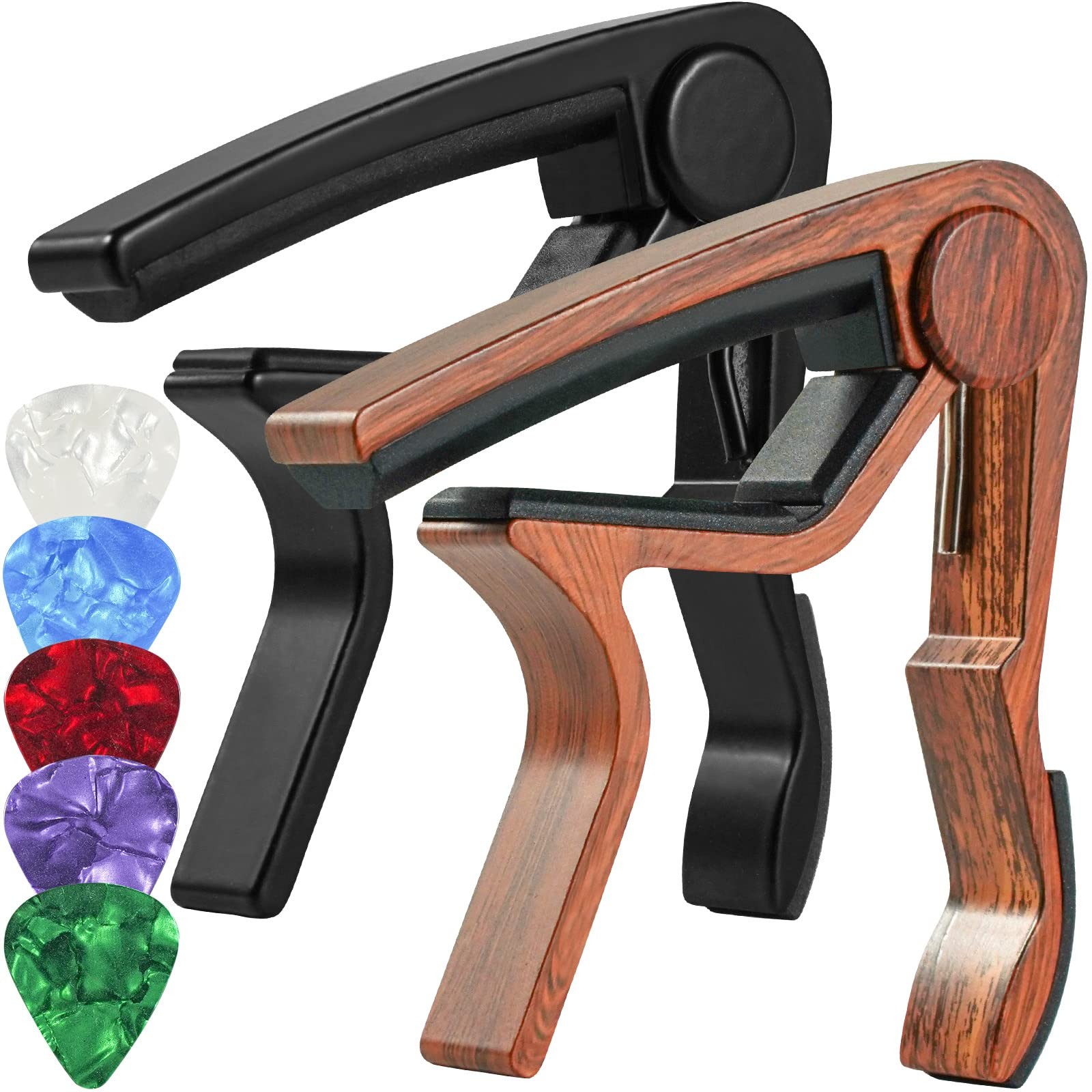 Guitar Capo for Acoustic and Electric Accessories 2 Black Rosewood