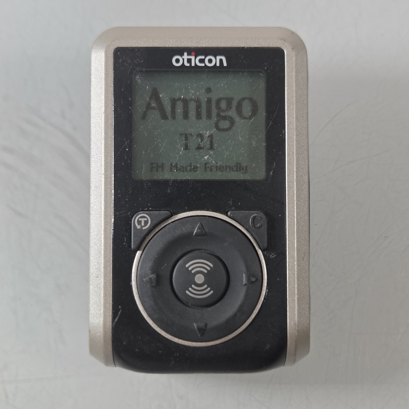 Oticon Amigo T21 Transmitter FM Assistive Listening Device Black ONLY - TURNS ON
