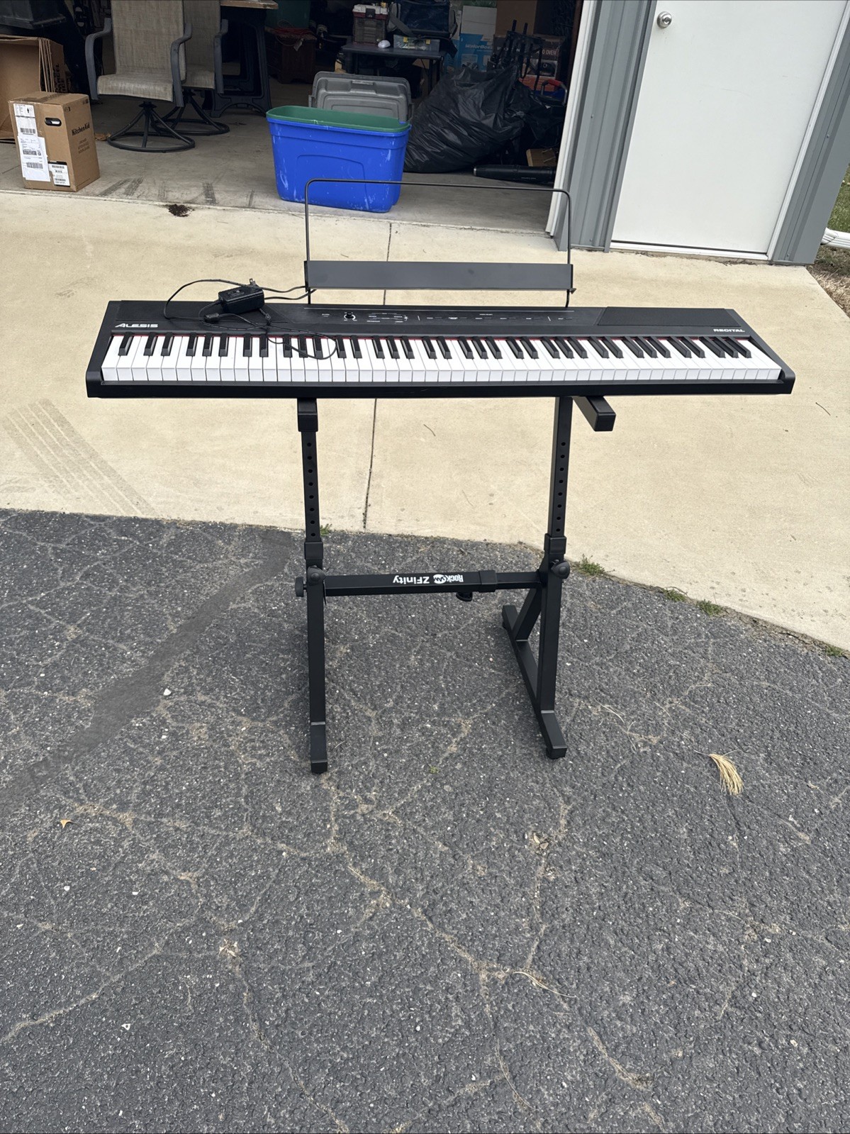 Alesis Recital 88 Keys Digital Piano with Semi Weighted keys and Stand