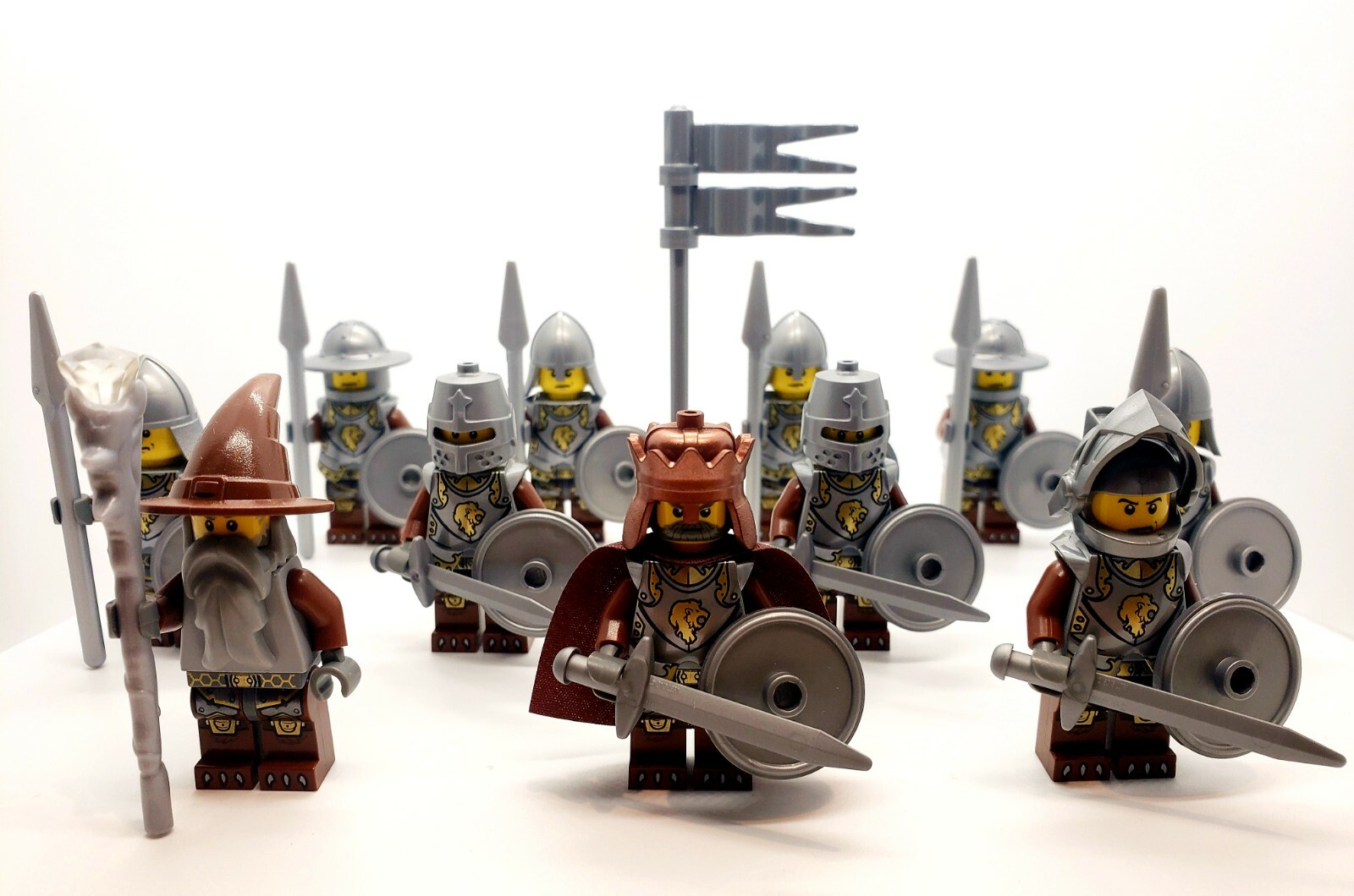 LEGO Castle KINGDOMS Lion Reddish Brown Knights Army Minifigs Fantasy Era NEW