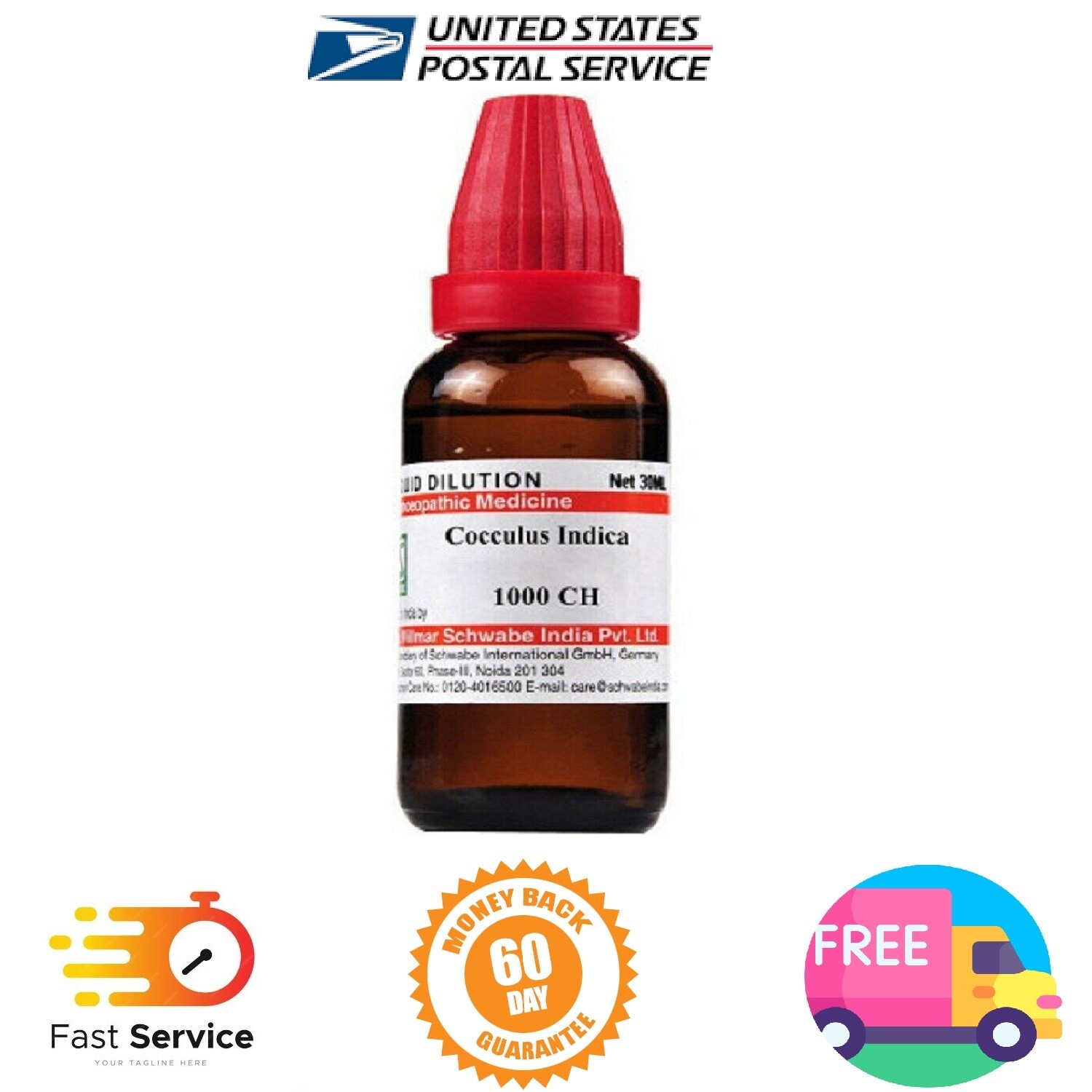 Willmar Schwabe Homeopathy Cocculus Indicus (30 ML) (Select Potency)