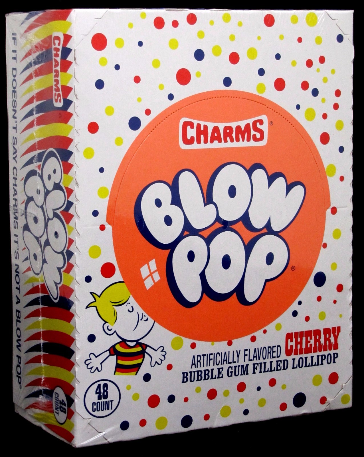 Charms Blow Pop Cherry Suckers Candy Pops Bulk Lollipops Sucker 48 ct Lollipop