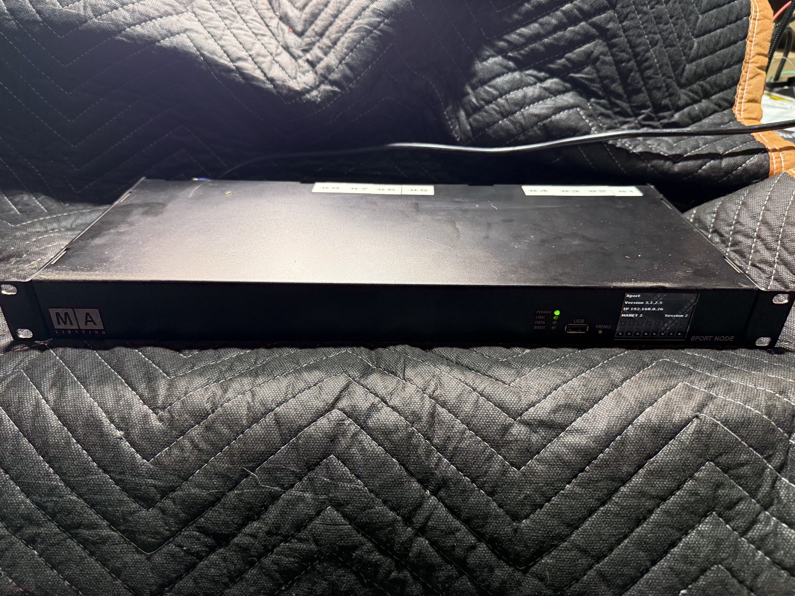 MA Lighting 8Port Node grandMA2 MA-Net2 8x DMX512 Outputs Tested Working