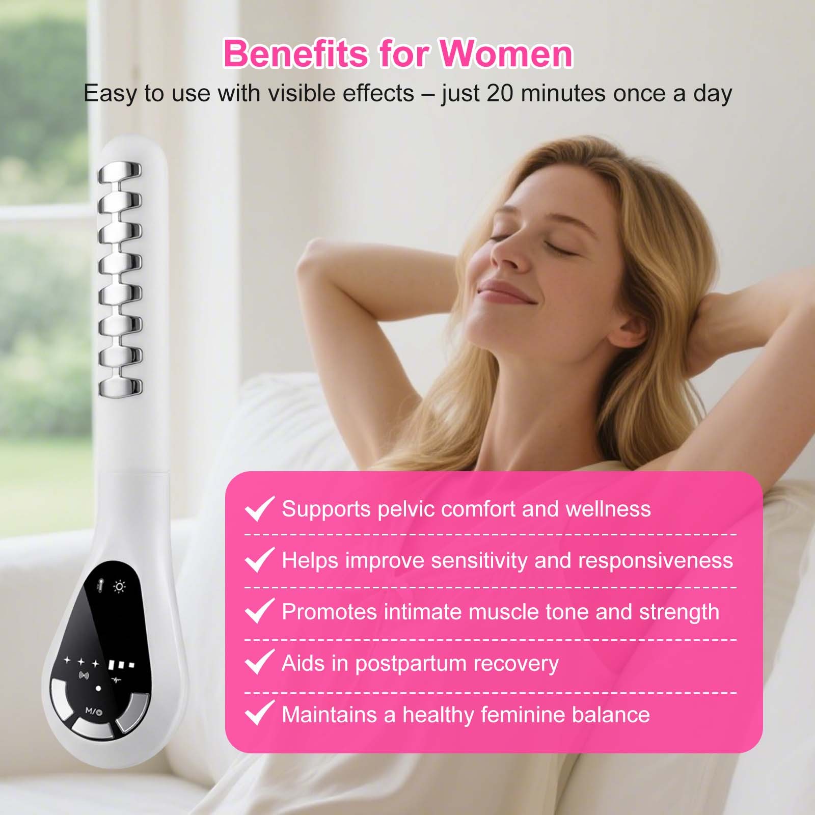 Non-Surgical Vaginal Tightening Therapy Device Thermal Microcurrent Treatment