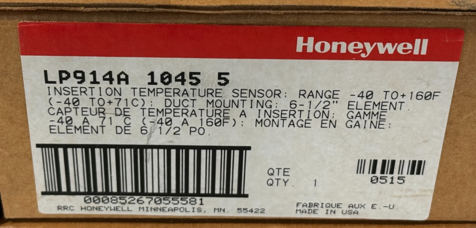 NEW IN BOX Honeywell LP914A Temperature Sensor 1045