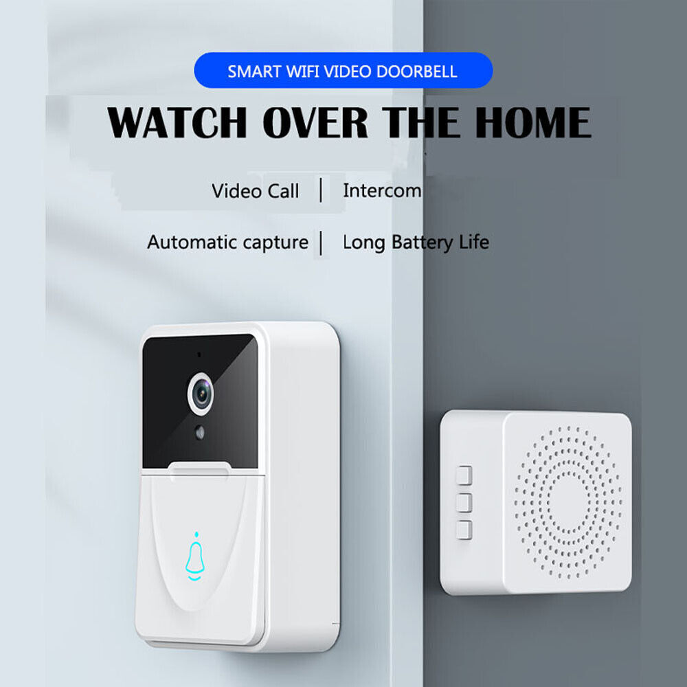 Wireless Security Smart WiFi Doorbell Intercom Video Camera Door Ring Bell Chime