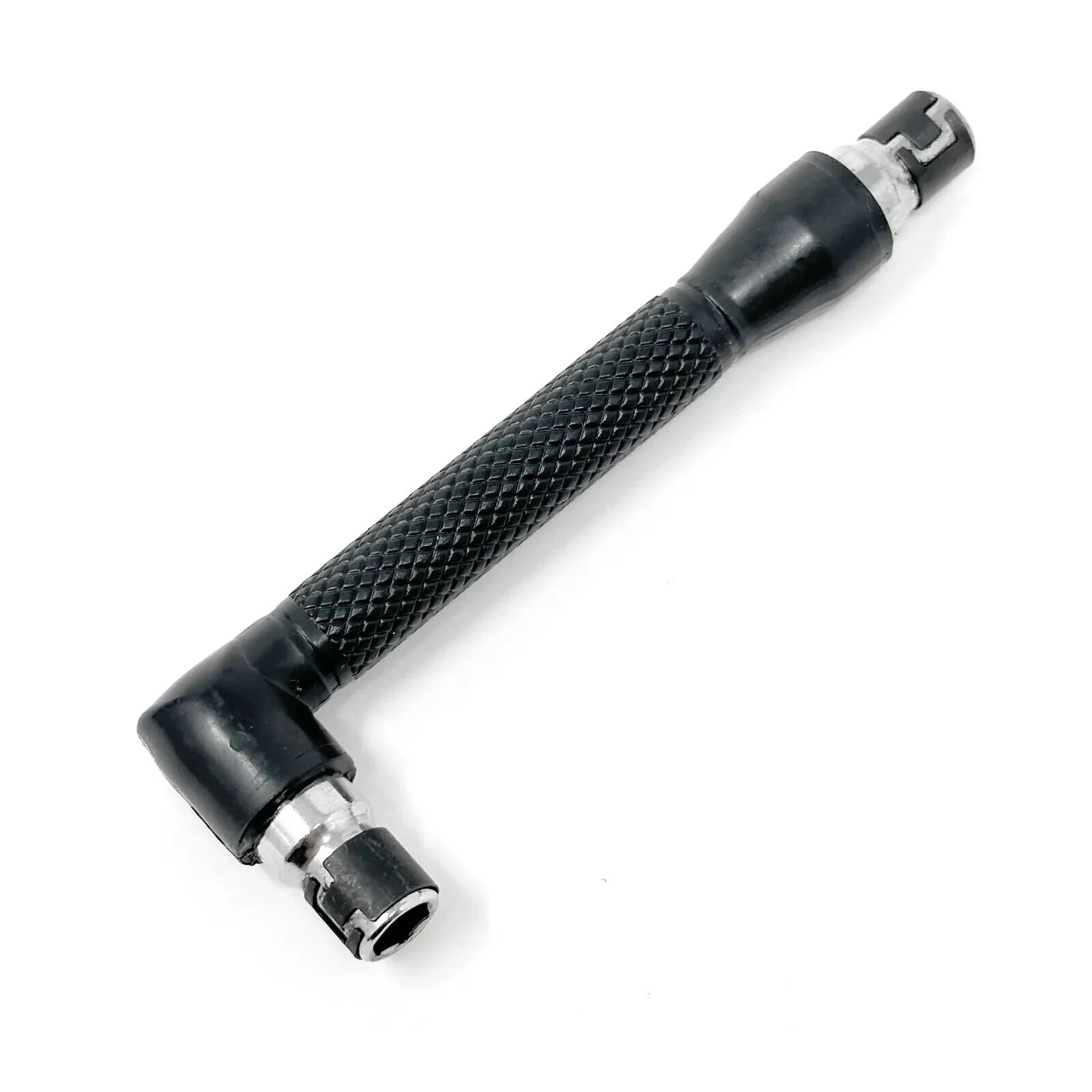 OHIY L Shape Double End Bit Holder Mini Socket Wrench for 1/4 in Hex Insert Bits
