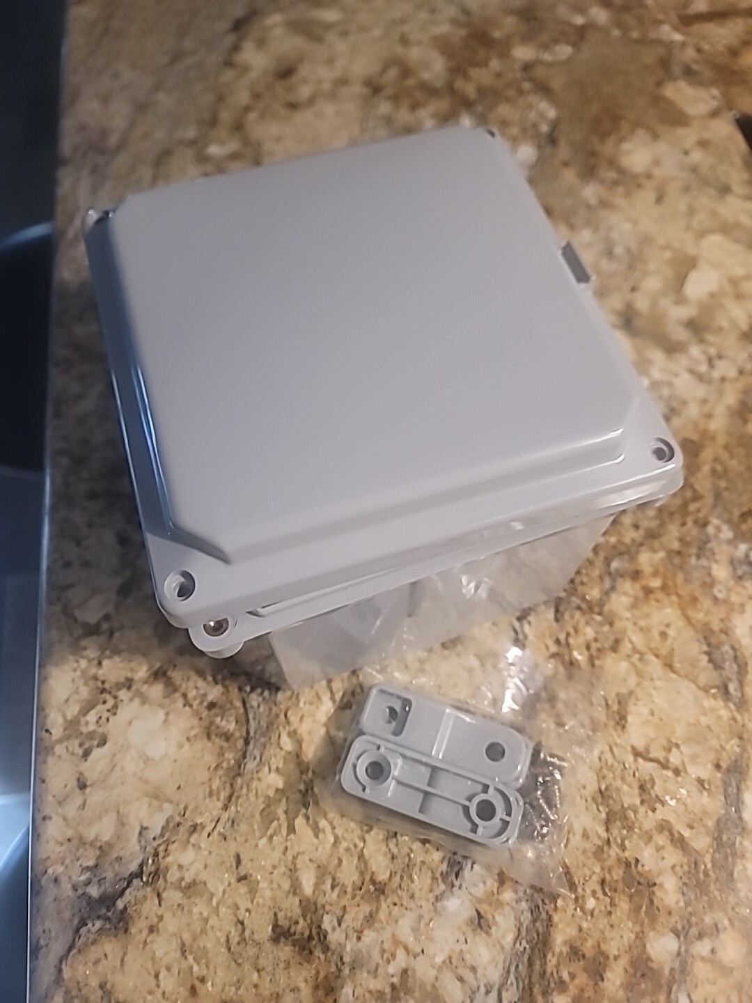 Fiberglass 6x6x4 adalet enclosure M13300, N4XP-H060604S, NEMA 4X, Screw Cover