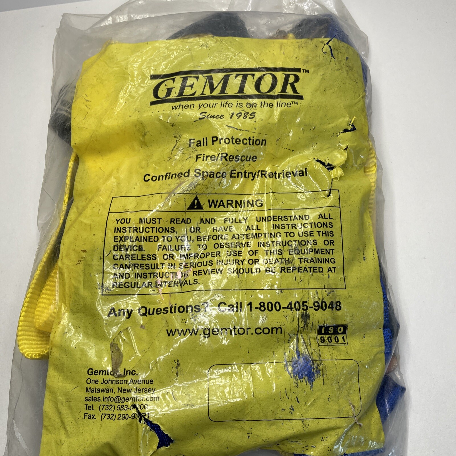 Gemtor Body Harness Model #822FD-9 XXL Brand New