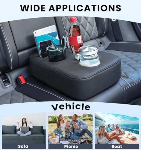 Car Cup Holder, Back Seat Cup Holder for Car, PU Leather Couch Standard Version