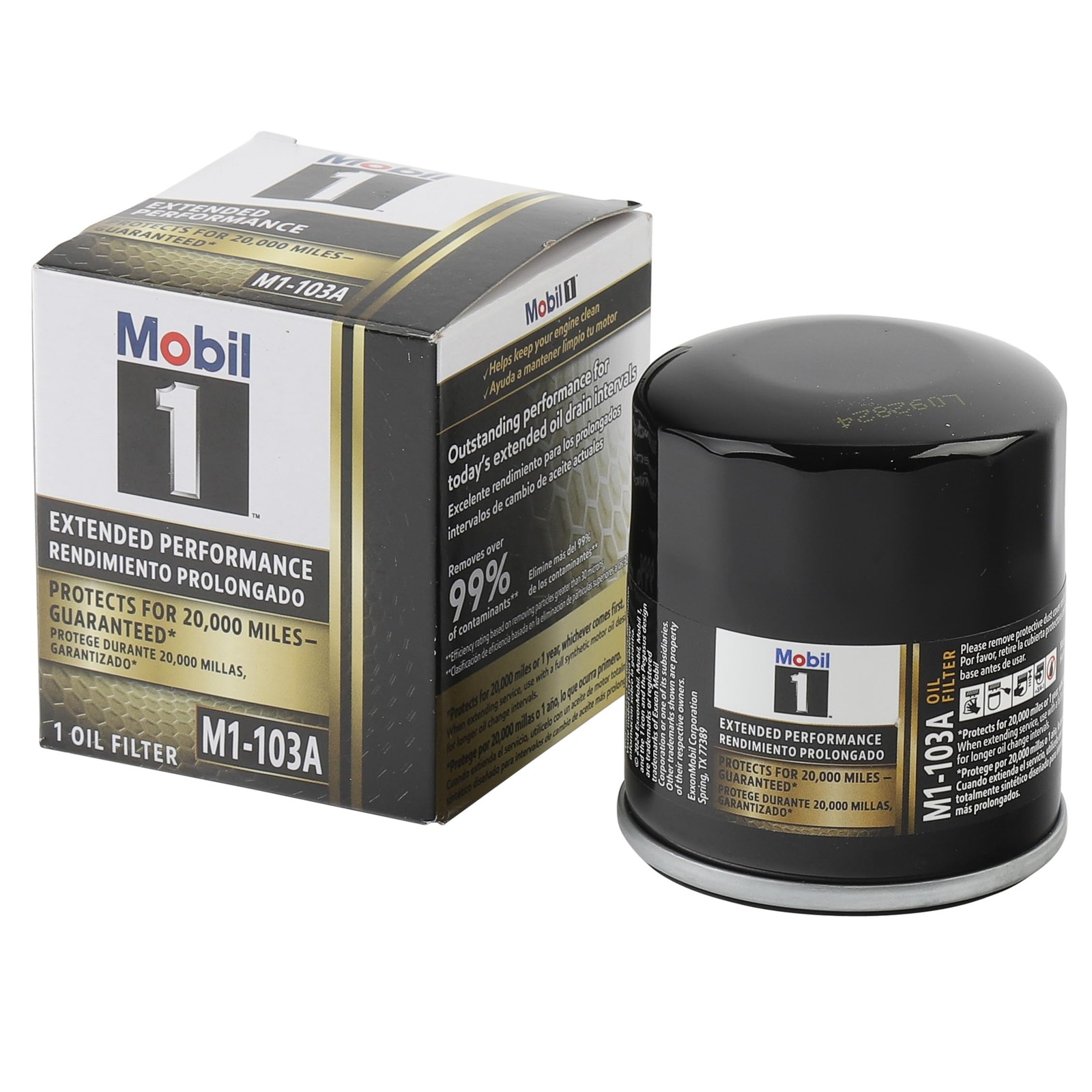 Mobil 1 M1-103A Extended Performance Spin On Oil Filter Pack of 2