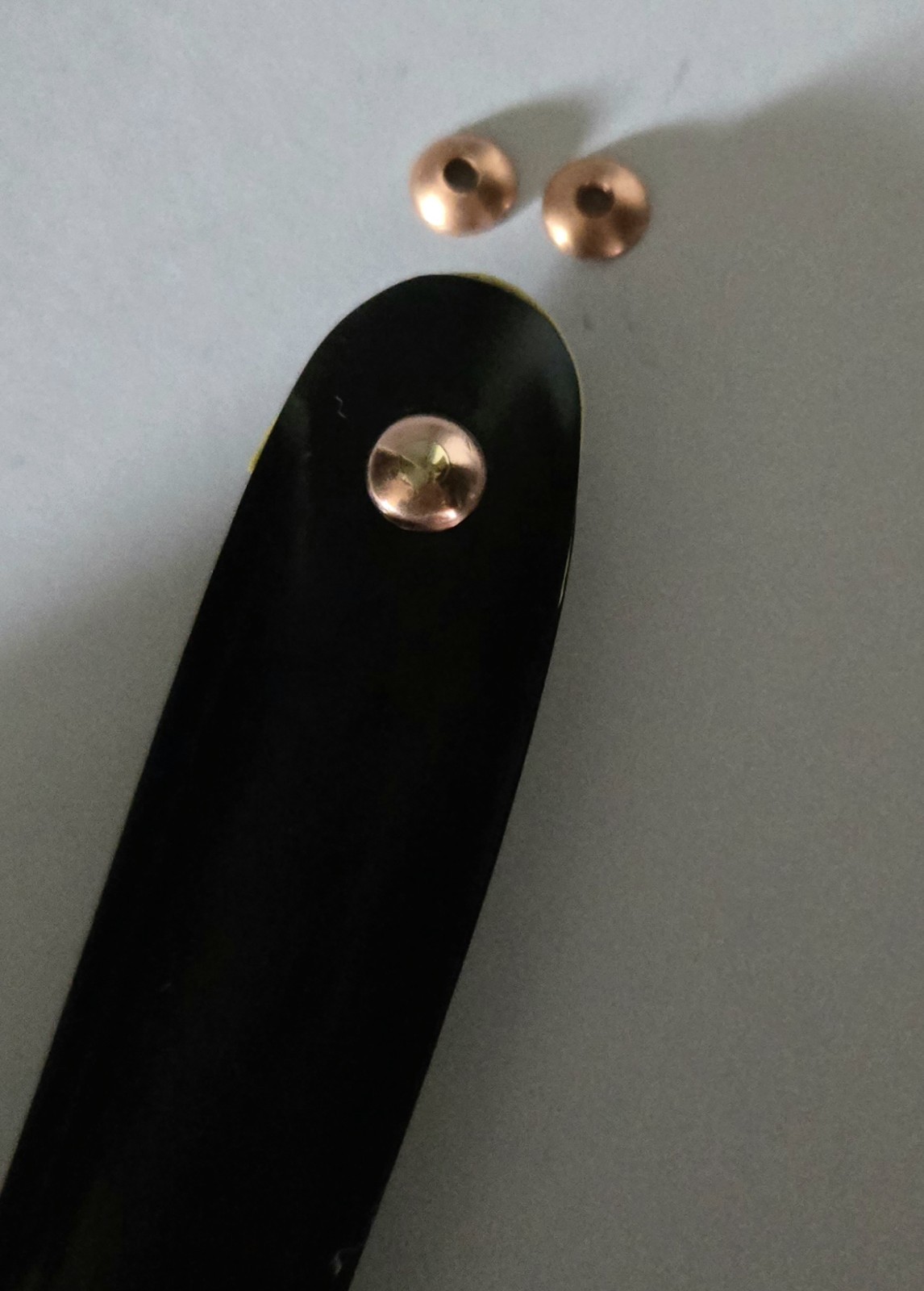 Straight Razor Hardware Pinning Kit (Domed Collars~Copper)