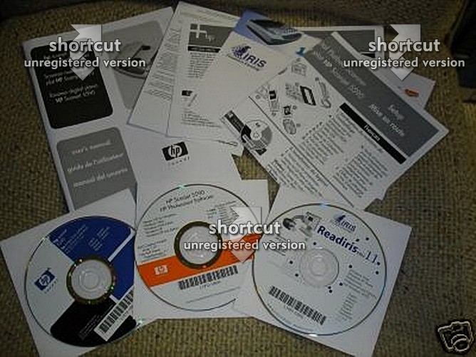 NEW HP Scanjet 5590 3 software disks: Readiris Pro 11; Photosmart; Image zone