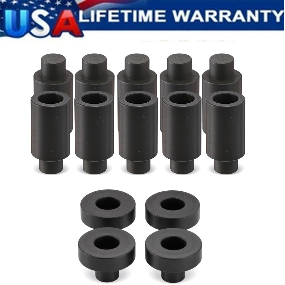 5/8 in Steel Welding Table Locating Pin Kit | 14pcs, 10 Tall Pins, 4 Short Piece
